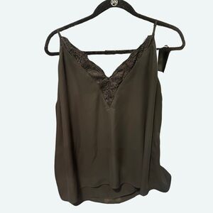 Black spaghetti top tank, worn twice!